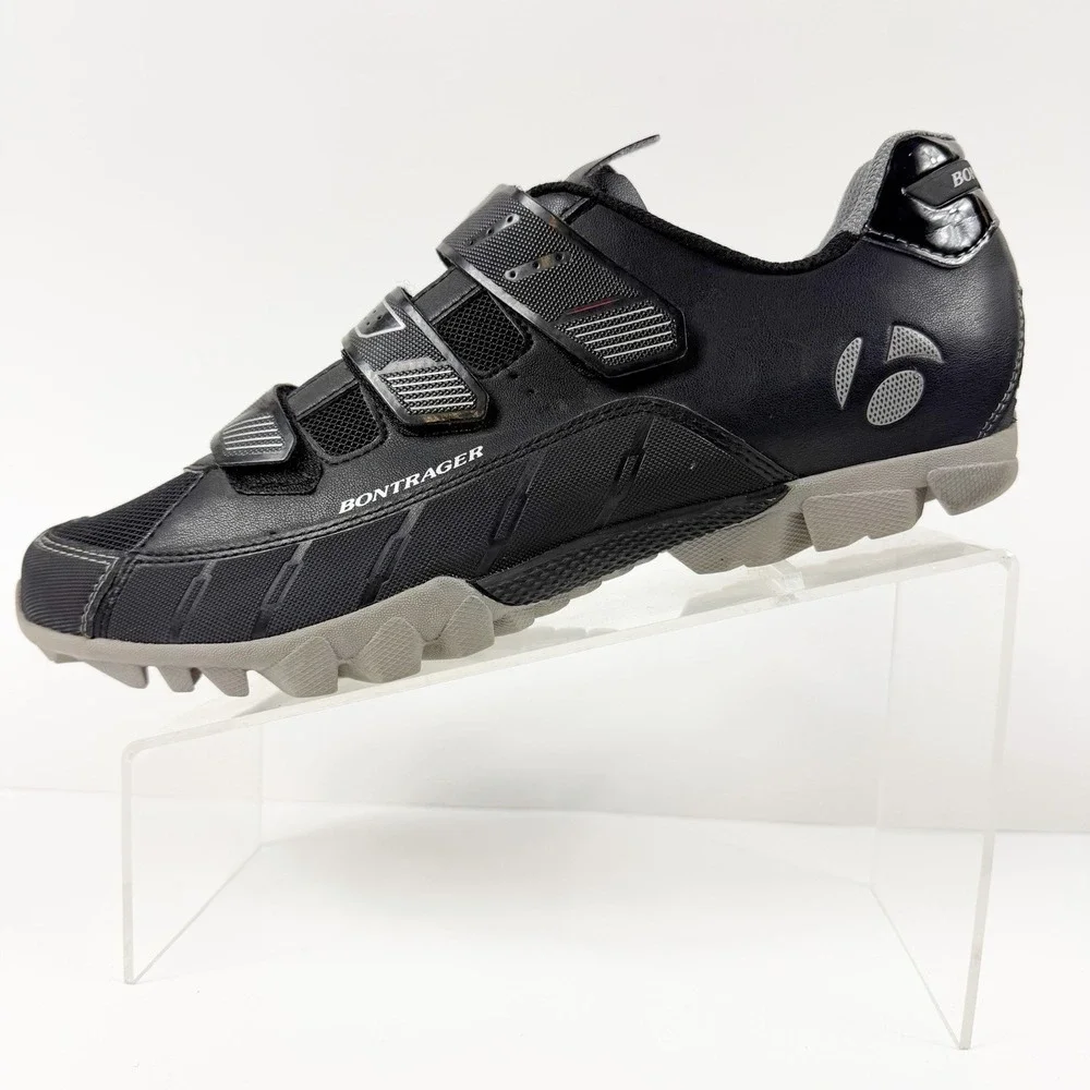 Bontrager Evoke Mountain Bike Shoes Mens Size 45/12 Black SPD Cleats MTB Cycling